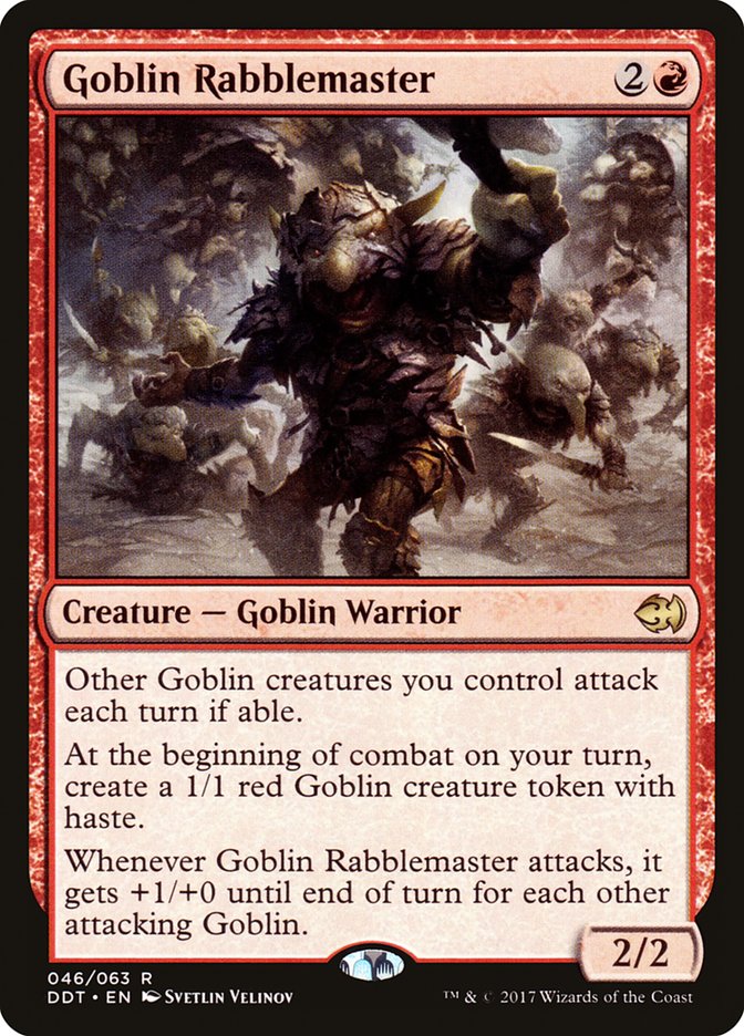 {R} Goblin Rabblemaster [Duel Decks: Merfolk vs. Goblins][DDT 046]
