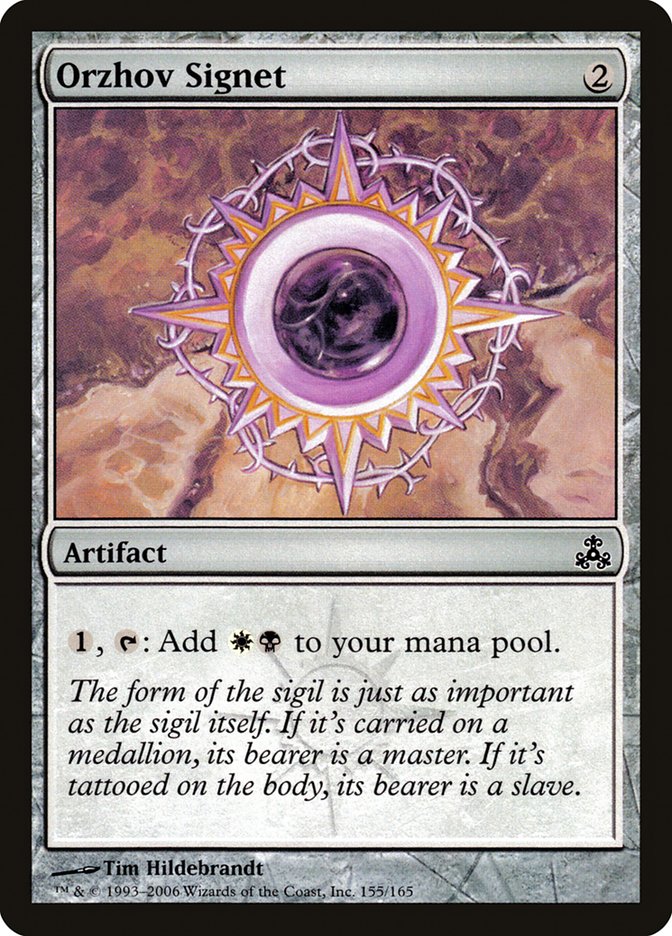 {C} Orzhov Signet [Guildpact][GPT 155]