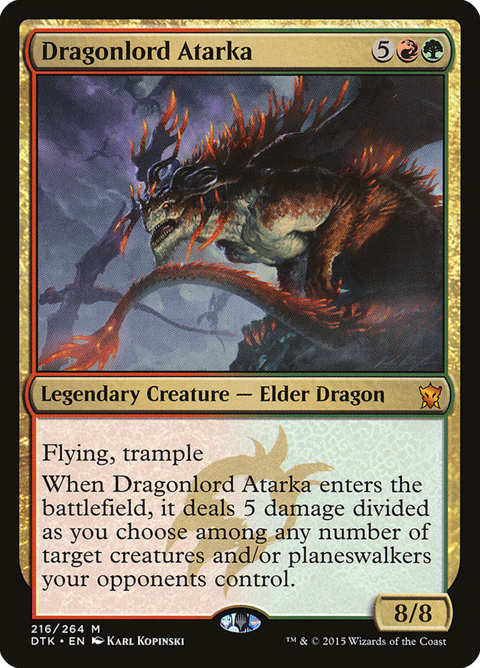 {R} Dragonlord Atarka [Dragons of Tarkir][DTK 216]