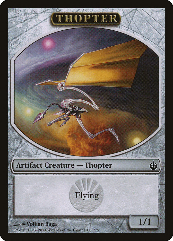 {T} Thopter Token [Mirrodin Besieged Tokens][TMBS 005]