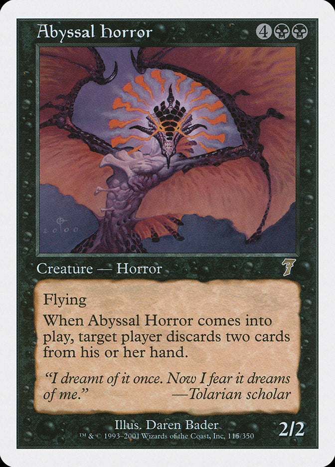 {R} Abyssal Horror [Seventh Edition][7ED 115]