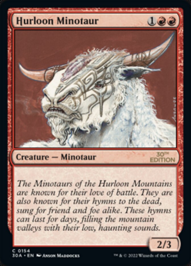 {C} Hurloon Minotaur [30th Anniversary Edition][30A 154]