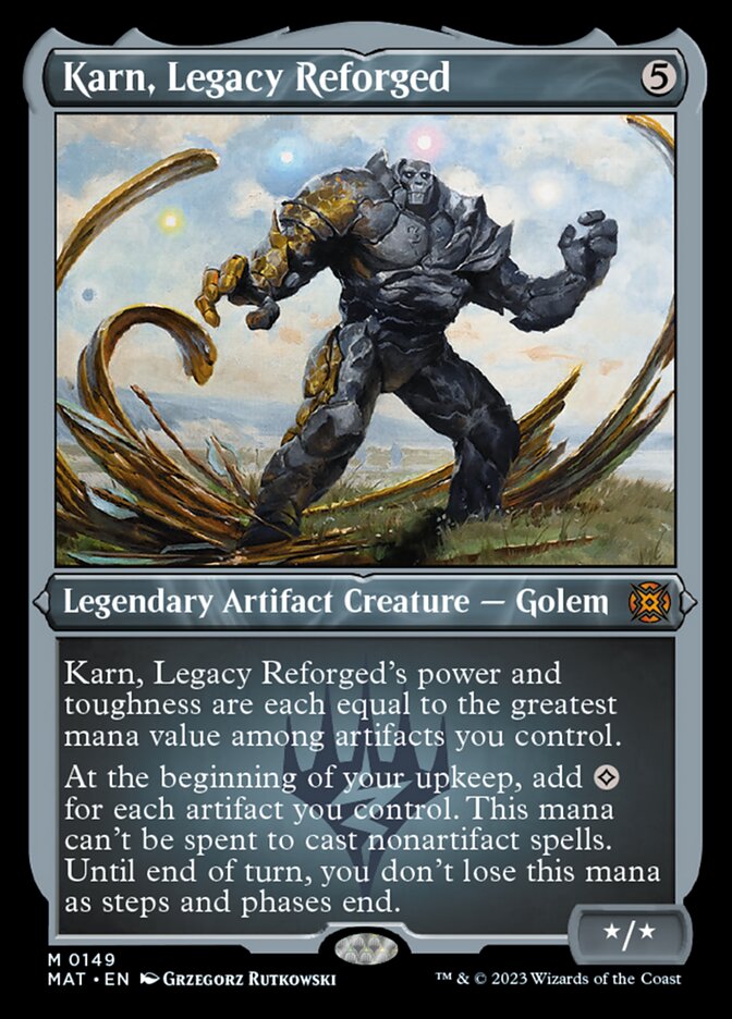 {@R} Karn, Legacy Reforged (Foil Etched) [March of the Machine: The Aftermath][MAT 149]