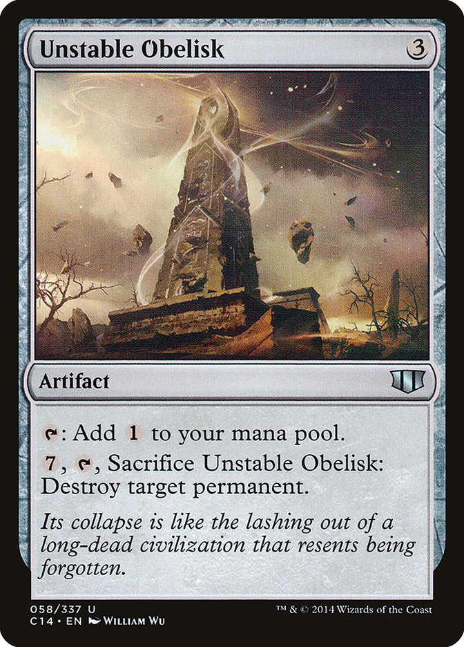 {C} Unstable Obelisk [Commander 2014][C14 058]