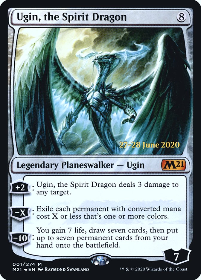{R} Ugin, the Spirit Dragon [Core Set 2021 Prerelease Promos][PR M21 001]