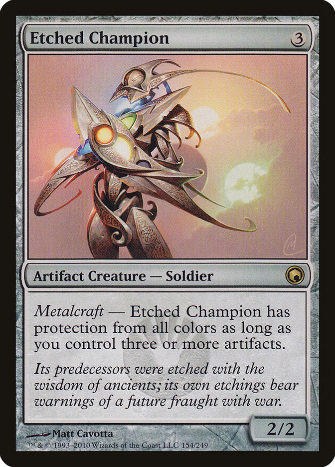 {R} Etched Champion [Scars of Mirrodin][SOM 154]