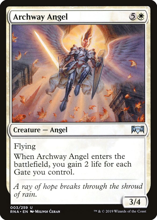 {C} Archway Angel [Ravnica Allegiance][RNA 003]