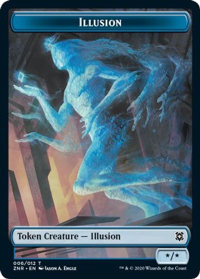 {T} Illusion // Pegasus Double-sided Token [Challenger Decks 2021 Tokens][TCH21 006]