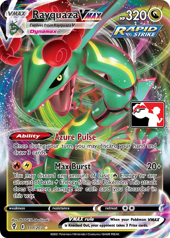 <PP> Rayquaza VMAX (111/203) [Prize Pack Series One]