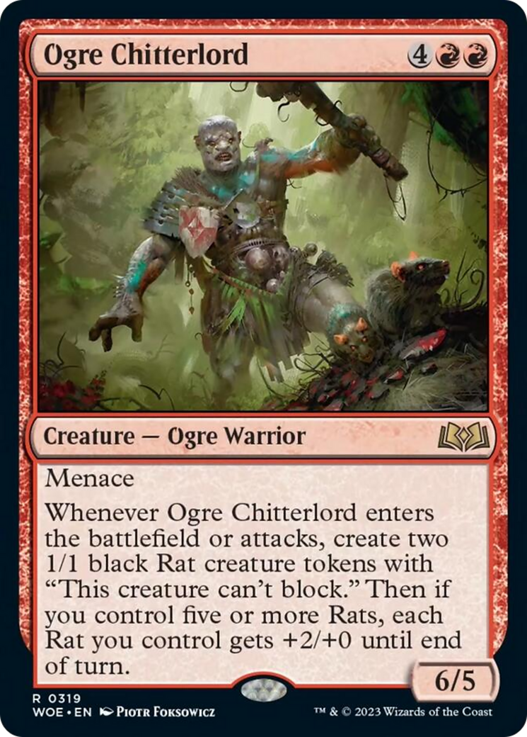 {@R} Ogre Chitterlord [Wilds of Eldraine][WOE 319]