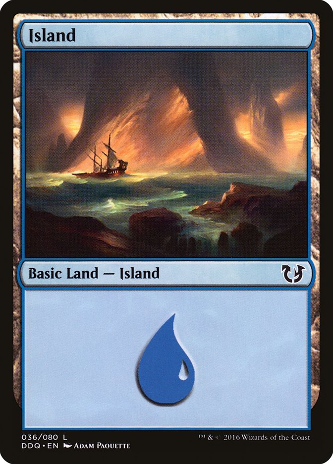 {B}[DDQ 036] Island (36) [Duel Decks: Blessed vs. Cursed]