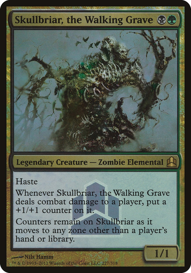{O} Skullbriar, the Walking Grave (Launch) (Oversized) [Commander 2011 Oversized][OVR CMD 227]