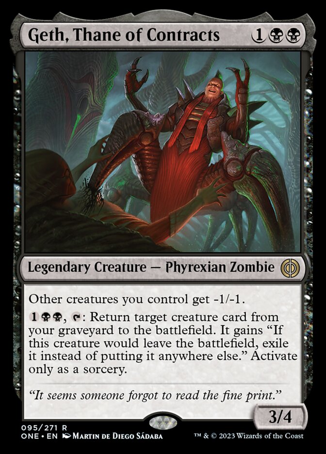 {@R} Geth, Thane of Contracts [Phyrexia: All Will Be One][ONE 095]