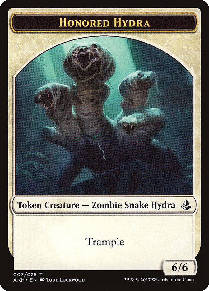 {T} Honored Hydra // Warrior Double-sided Token [Amonkhet Tokens][TAKH 007]