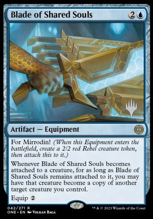 {@R} Blade of Shared Souls (Promo Pack) [Phyrexia: All Will Be One Promos][PP ONE 042]