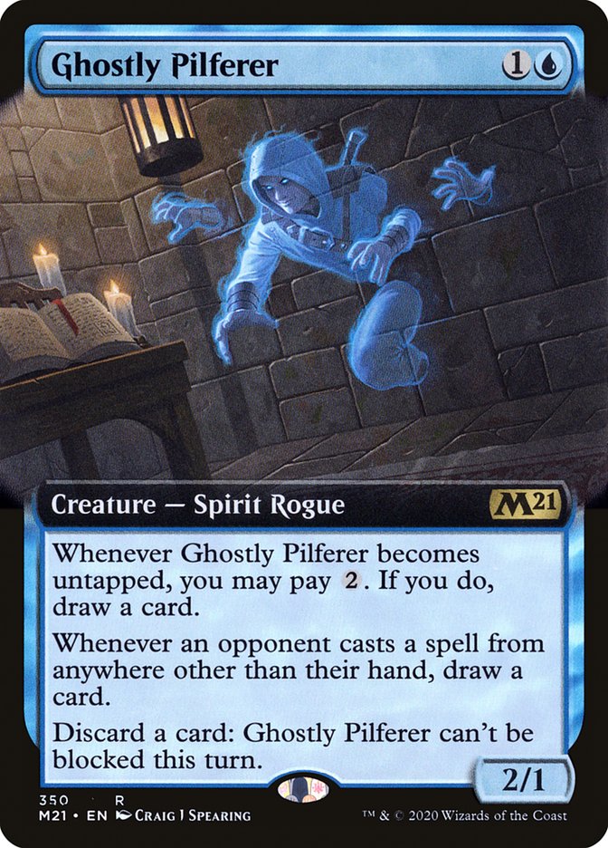 {R} Ghostly Pilferer (Extended Art) [Core Set 2021][M21 350]