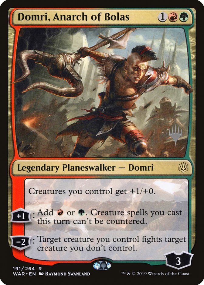 {R} Domri, Anarch of Bolas (Promo Pack) [War of the Spark Promos][PP WAR 191]