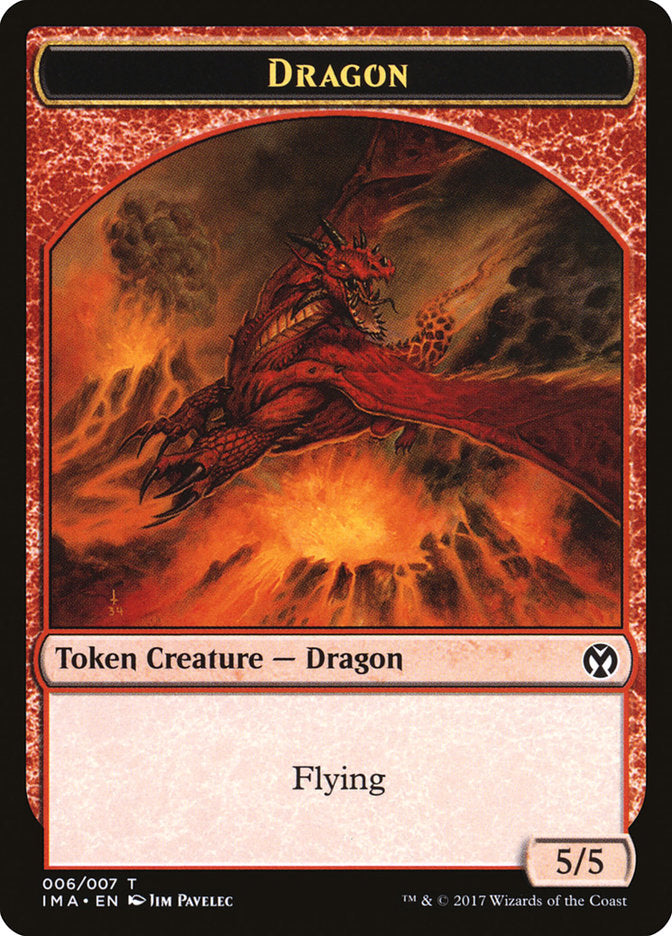 {T} Dragon Token (006/007) [Iconic Masters Tokens][TIMA 006]