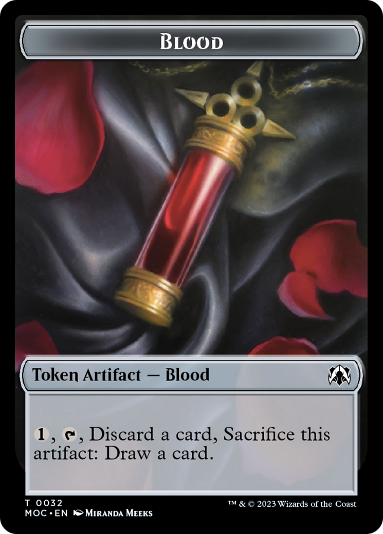 {T} Blood // Shapeshifter Double-Sided Token [March of the Machine Commander Tokens][TMOC 032]