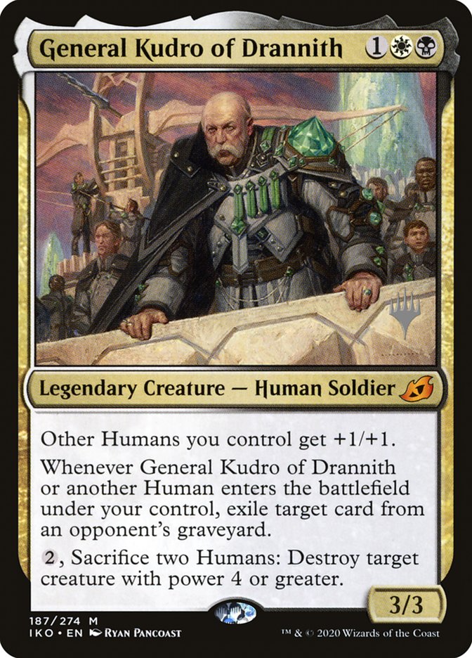 {R} General Kudro of Drannith (Promo Pack) [Ikoria: Lair of Behemoths Promos][PP IKO 187]