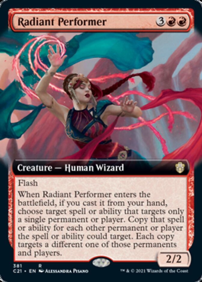{R} Radiant Performer (Extended Art) [Commander 2021][C21 381]