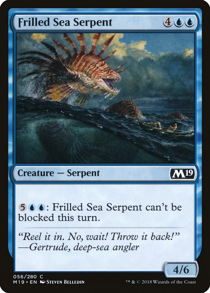 {C} Frilled Sea Serpent [Core Set 2019][M19 056]