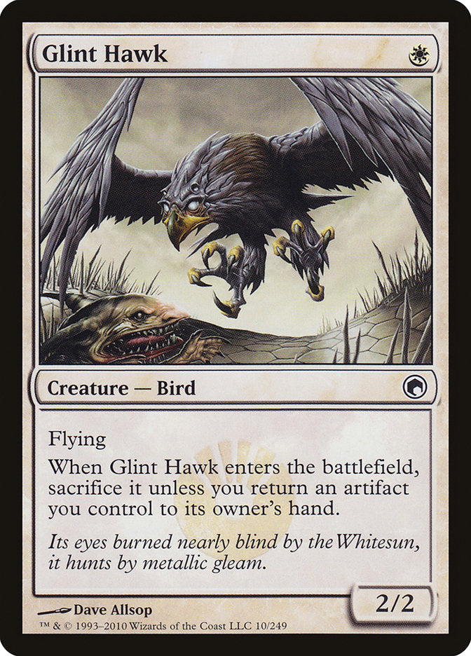 {C} Glint Hawk [Scars of Mirrodin][SOM 010]