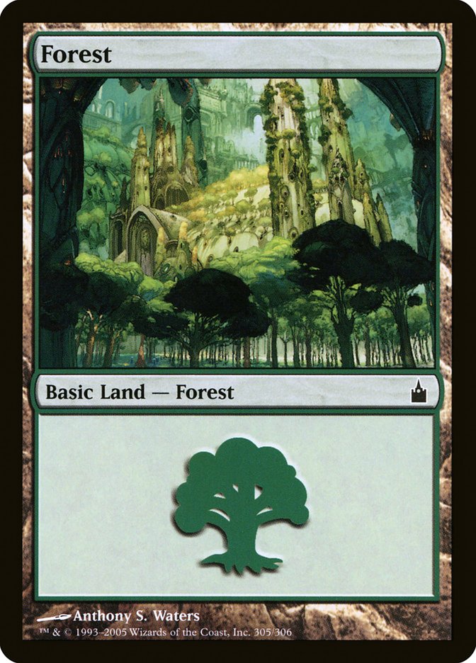{B}[RAV 305] Forest (305) [Ravnica: City of Guilds]