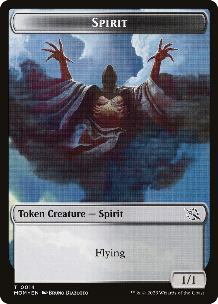 {T} Elemental (02) // Spirit (14) Double-Sided Token [March of the Machine Tokens][TMOM 2//14]