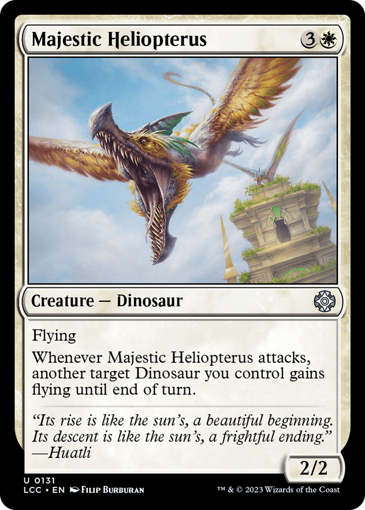 {@@LCC-C} Majestic Heliopterus [The Lost Caverns of Ixalan Commander][LCC 131]