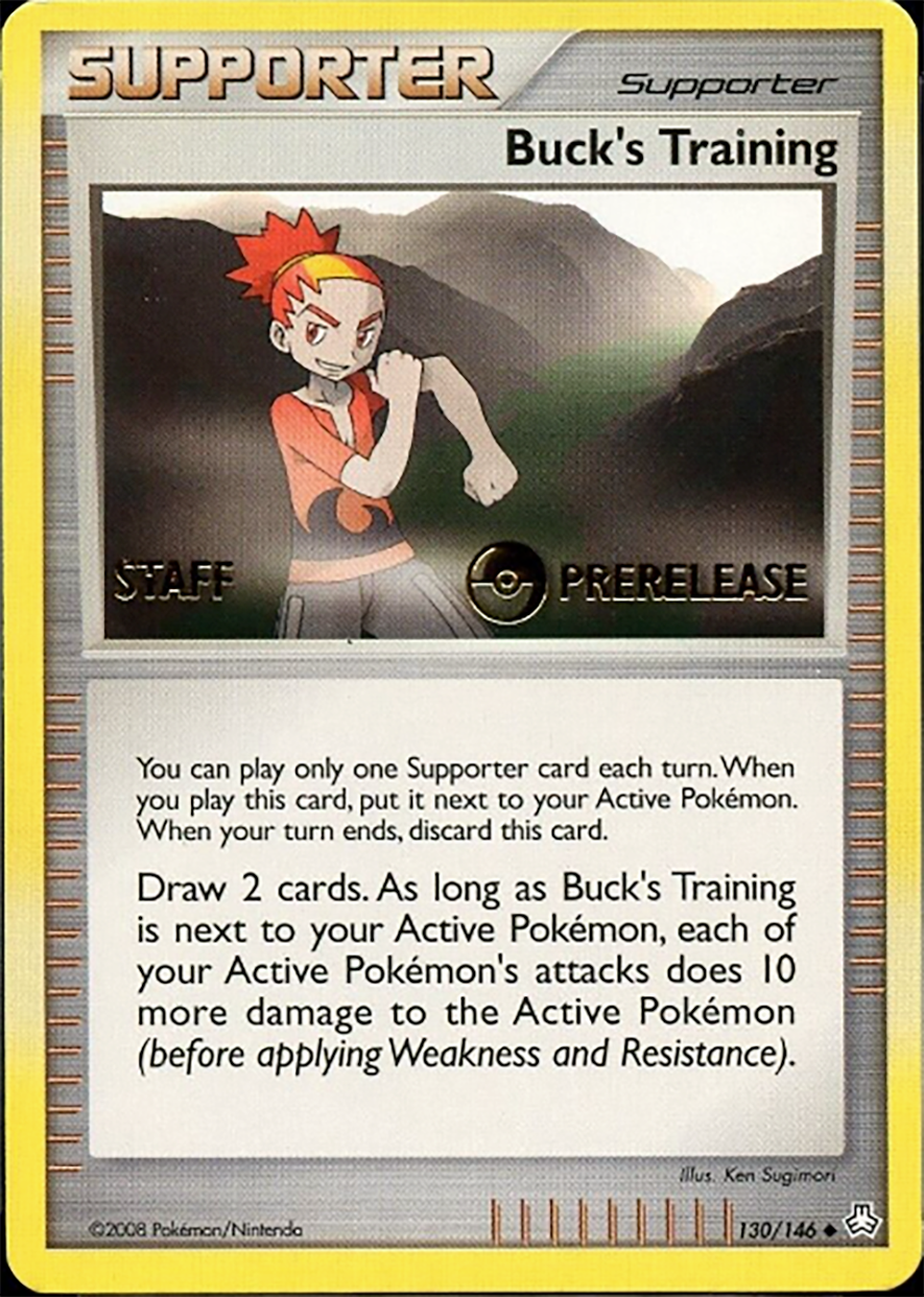 [PKM] Buck's Training (130/146) (Staff Prerelease Promo) [Diamond & Pearl: Legends Awakened]