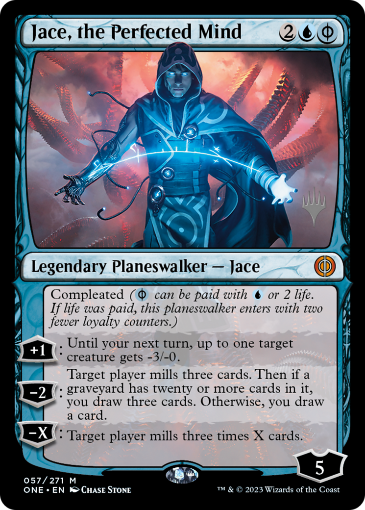{@R} Jace, the Perfected Mind (Promo Pack) [Phyrexia: All Will Be One Promos][PP ONE 057]