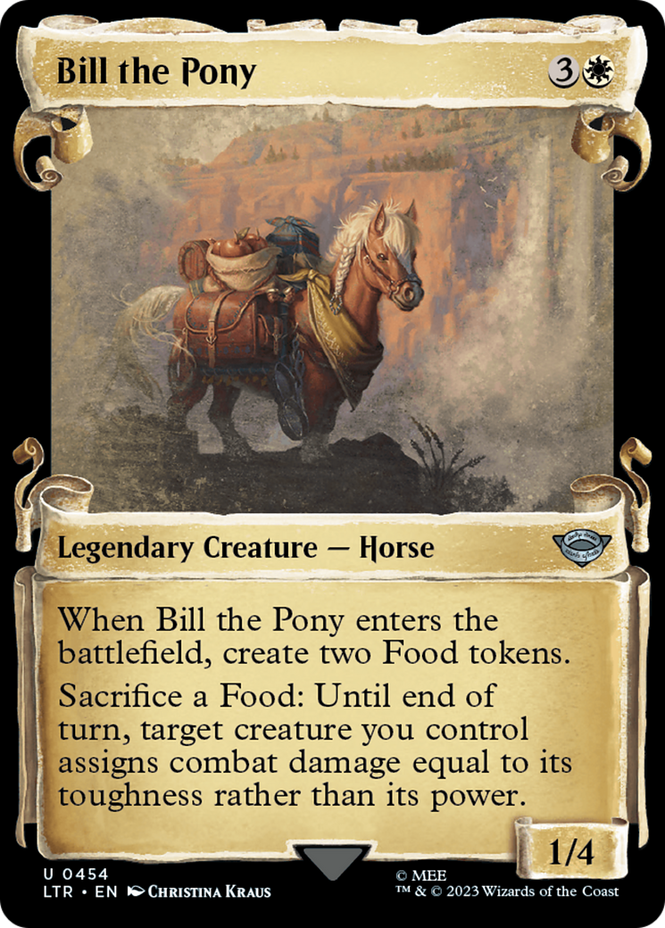 {C} Bill the Pony [The Lord of the Rings: Tales of Middle-Earth Showcase Scrolls][LTR 454]
