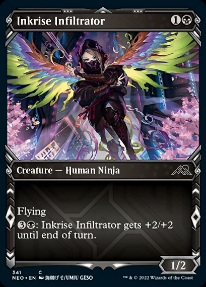 {@C} Inkrise Infiltrator (Showcase Ninja) [Kamigawa: Neon Dynasty][NEO 341]