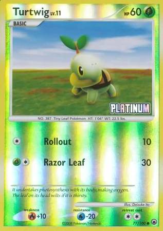 [PKM] Turtwig (77/100) [Burger King Promos: 2009 Collection]