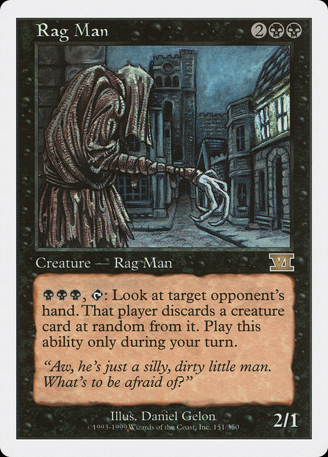 {R} Rag Man [Classic Sixth Edition][6ED 151]