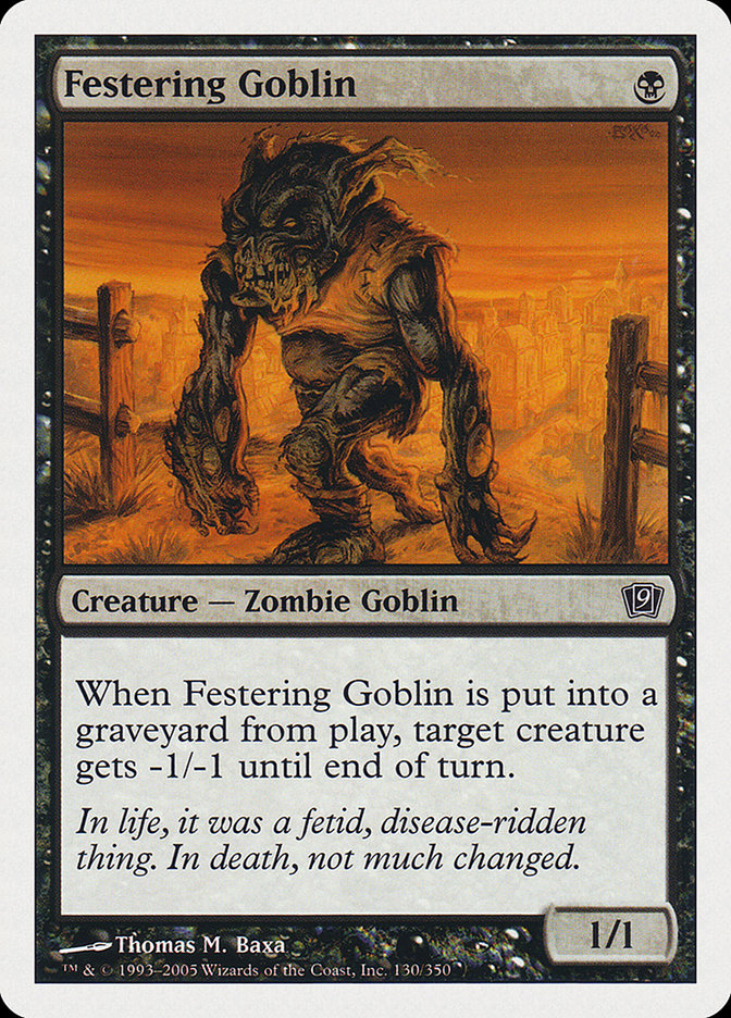 {C} Festering Goblin [Ninth Edition][9ED 130]