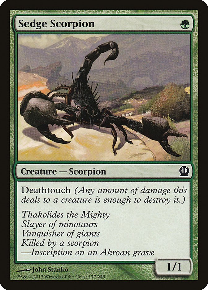 {C} Sedge Scorpion [Theros][THS 177]