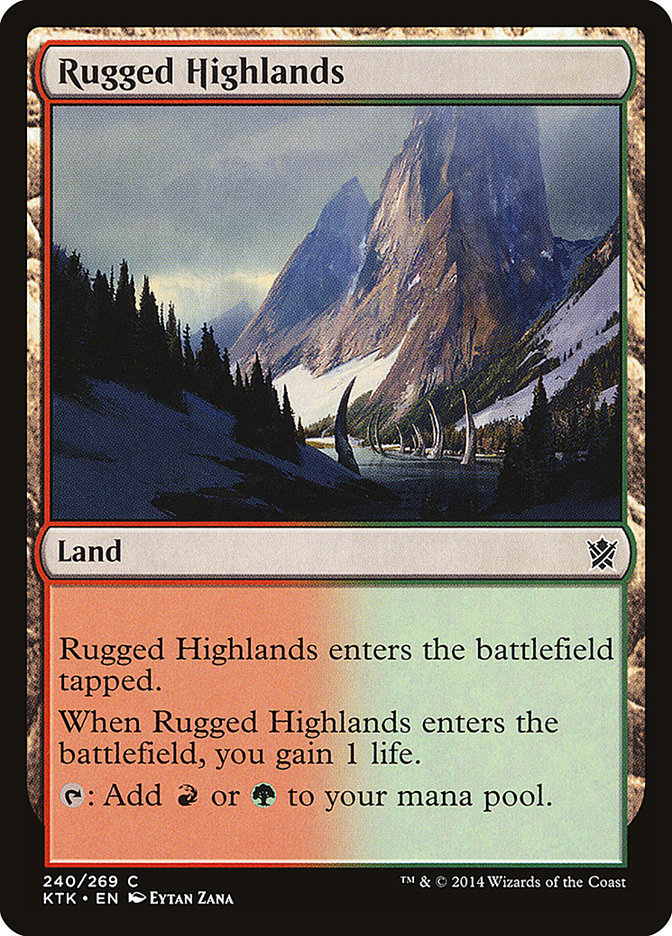 {C} Rugged Highlands [Khans of Tarkir][KTK 240]