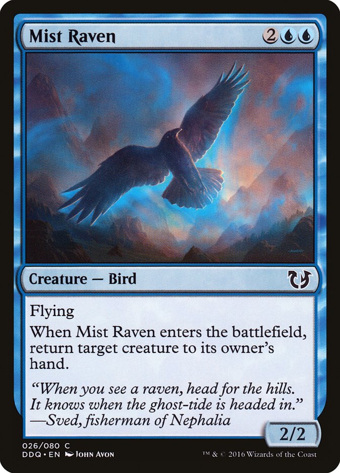 {C} Mist Raven [Duel Decks: Blessed vs. Cursed][DDQ 026]