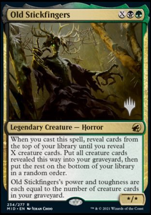{@R} Old Stickfingers (Promo Pack) [Innistrad: Midnight Hunt Promo Pack][PP MID 234]