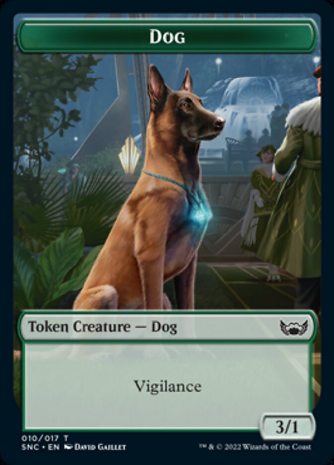{T} Treasure (017) // Dog Double-sided Token [Streets of New Capenna Tokens][TSNC 017]
