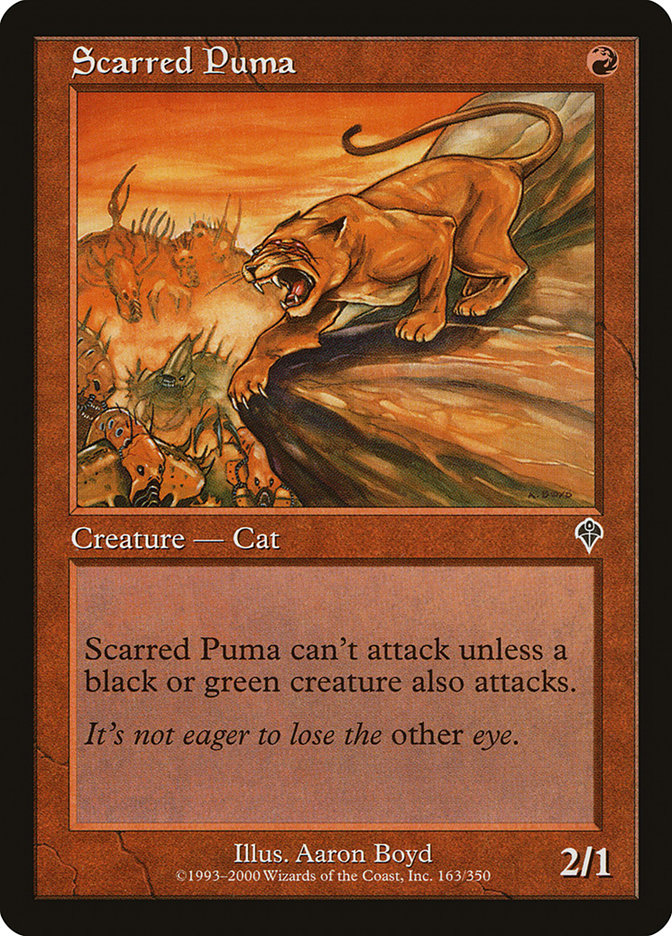 {C} Scarred Puma [Invasion][INV 163]