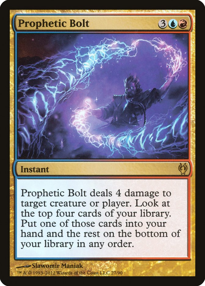{R} Prophetic Bolt [Duel Decks: Izzet vs. Golgari][DDJ 027]