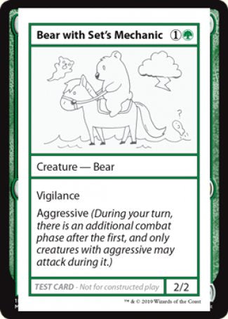 {R} Bear with Set's Mechanic (2021 Edition) [Mystery Booster Playtest Cards][CMB1 071]