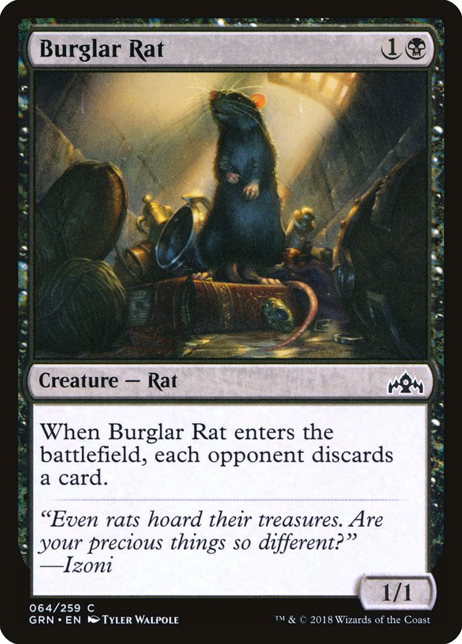 {C} Burglar Rat [Guilds of Ravnica][GRN 064]