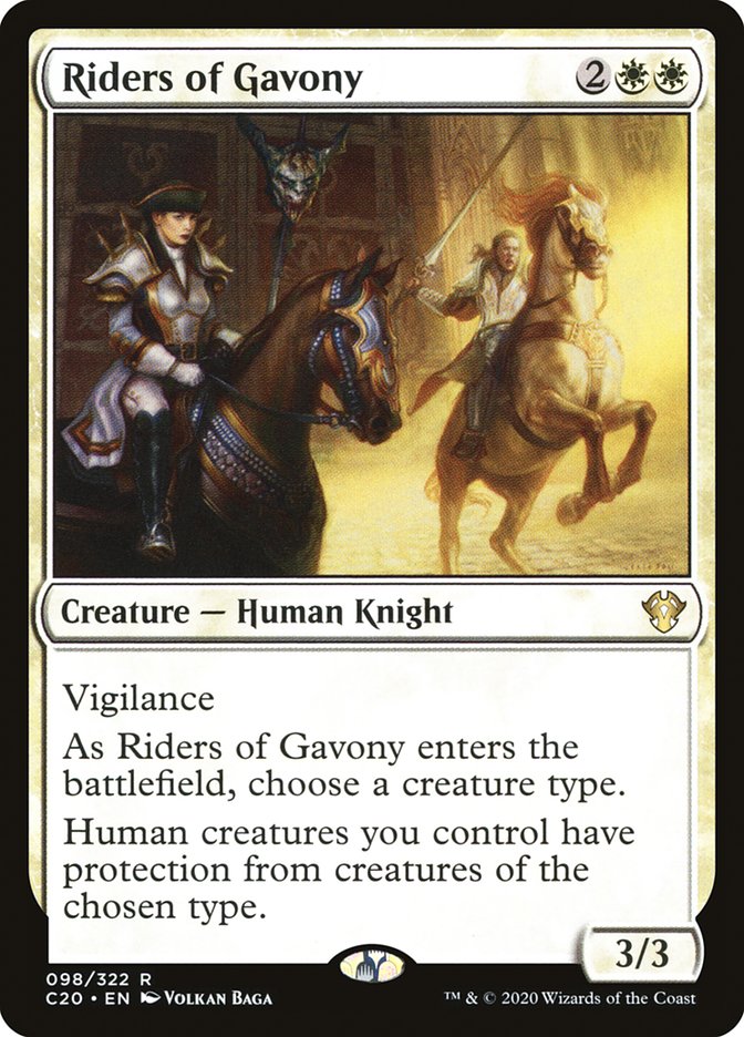 {R} Riders of Gavony [Commander 2020][C20 098]