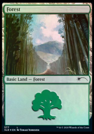 {B}[SLD 577] Forest (Walls) (577) [Secret Lair Drop Promos]