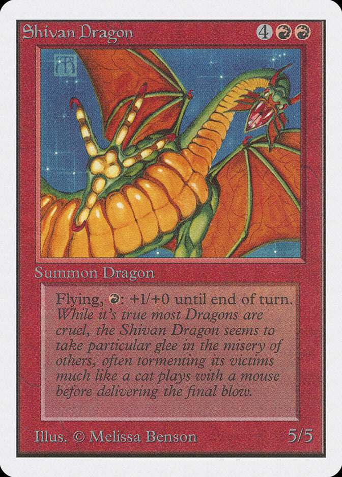 {R} Shivan Dragon [Unlimited Edition][2ED 175]