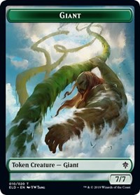 {T} Giant // Food (17) Double-sided Token [Throne of Eldraine Tokens][TELD 010]